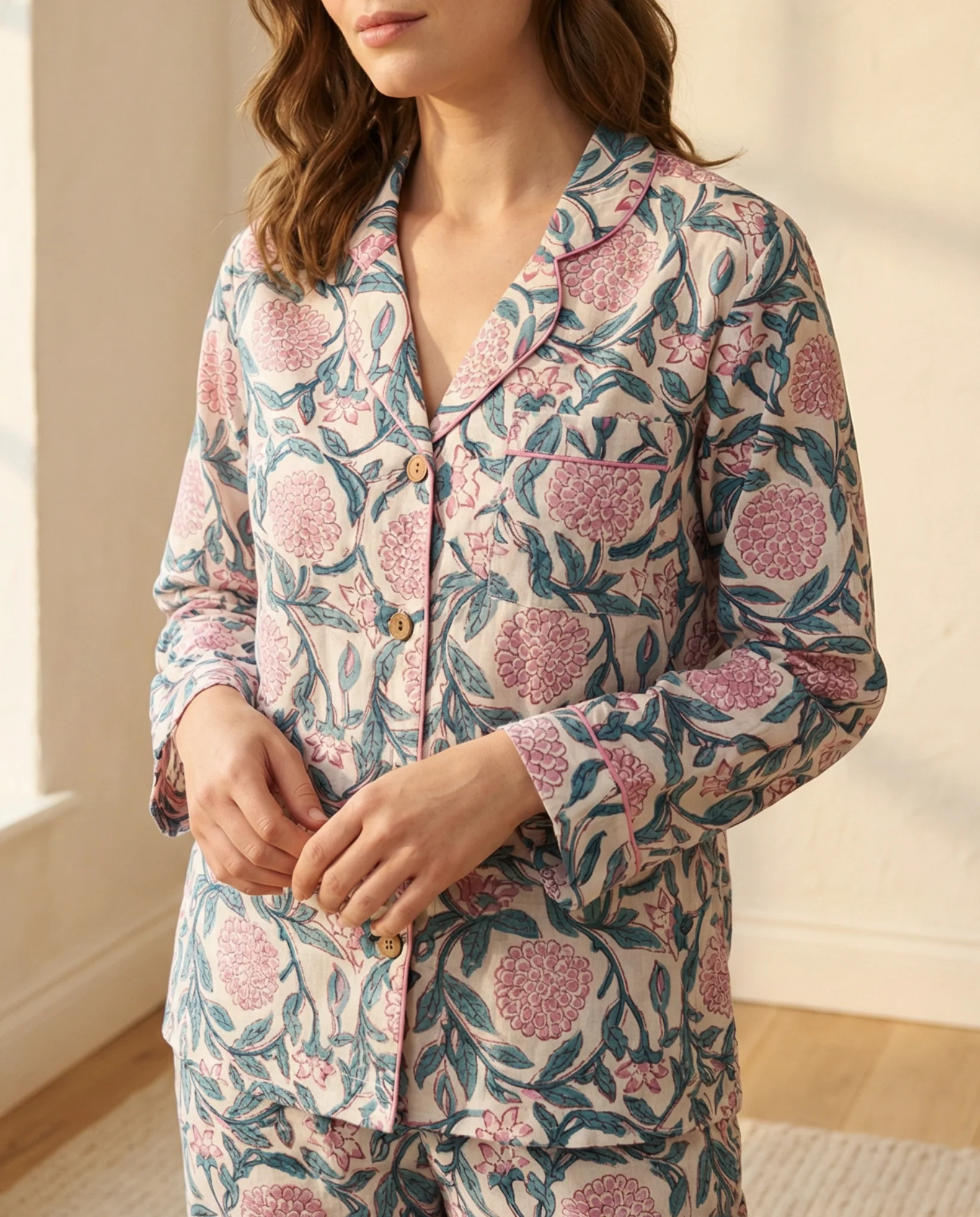 Blush Meadow Pyjama Set - Image 5