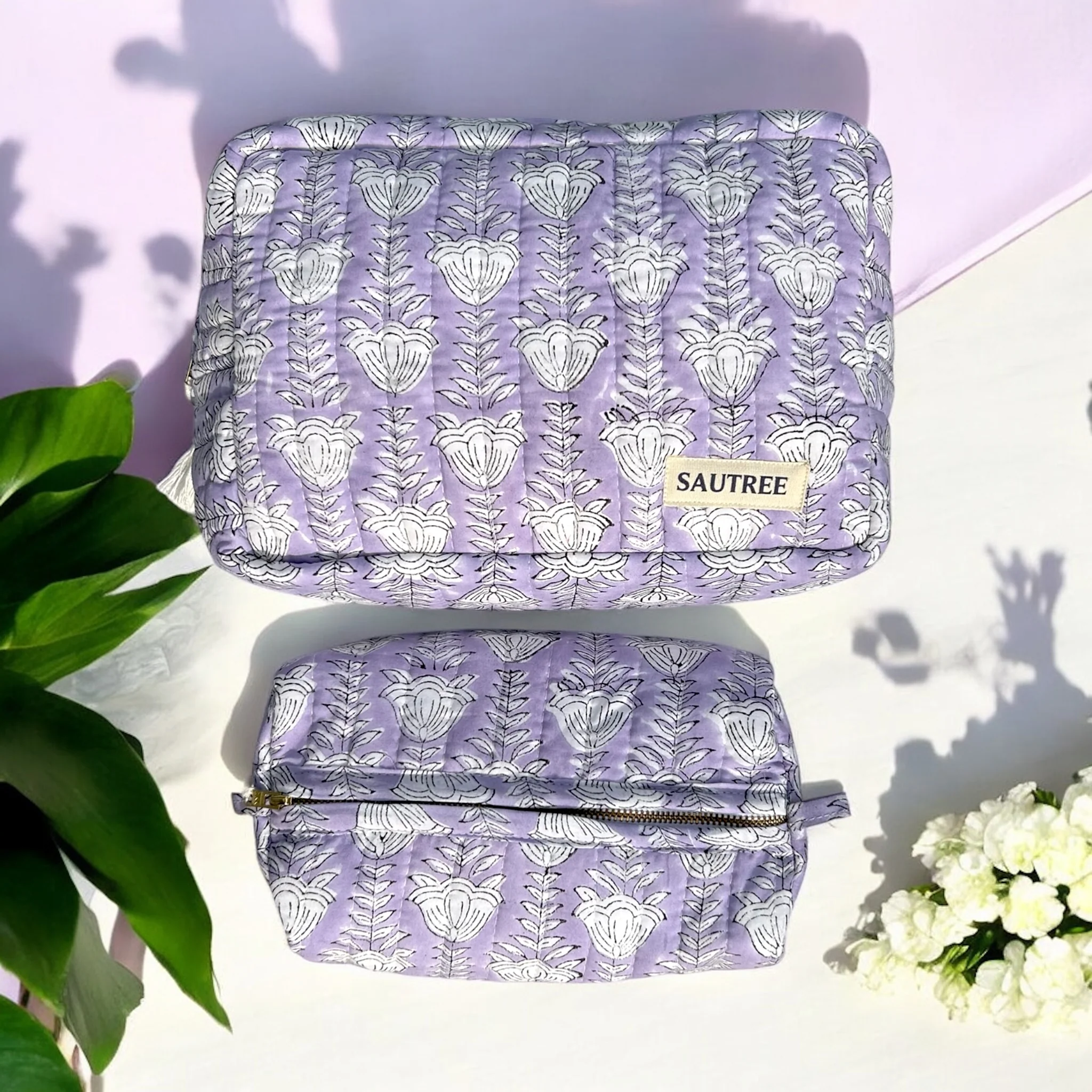 Hand Block Printed Organiser Duo - Image 3