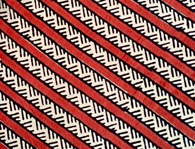 Men’s Red Stripe Hand Block Printed Shirt - Image 3