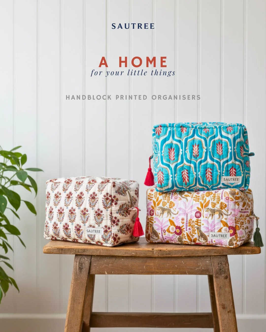 Ogee Aqua Large Quilted Organiser - Image 5