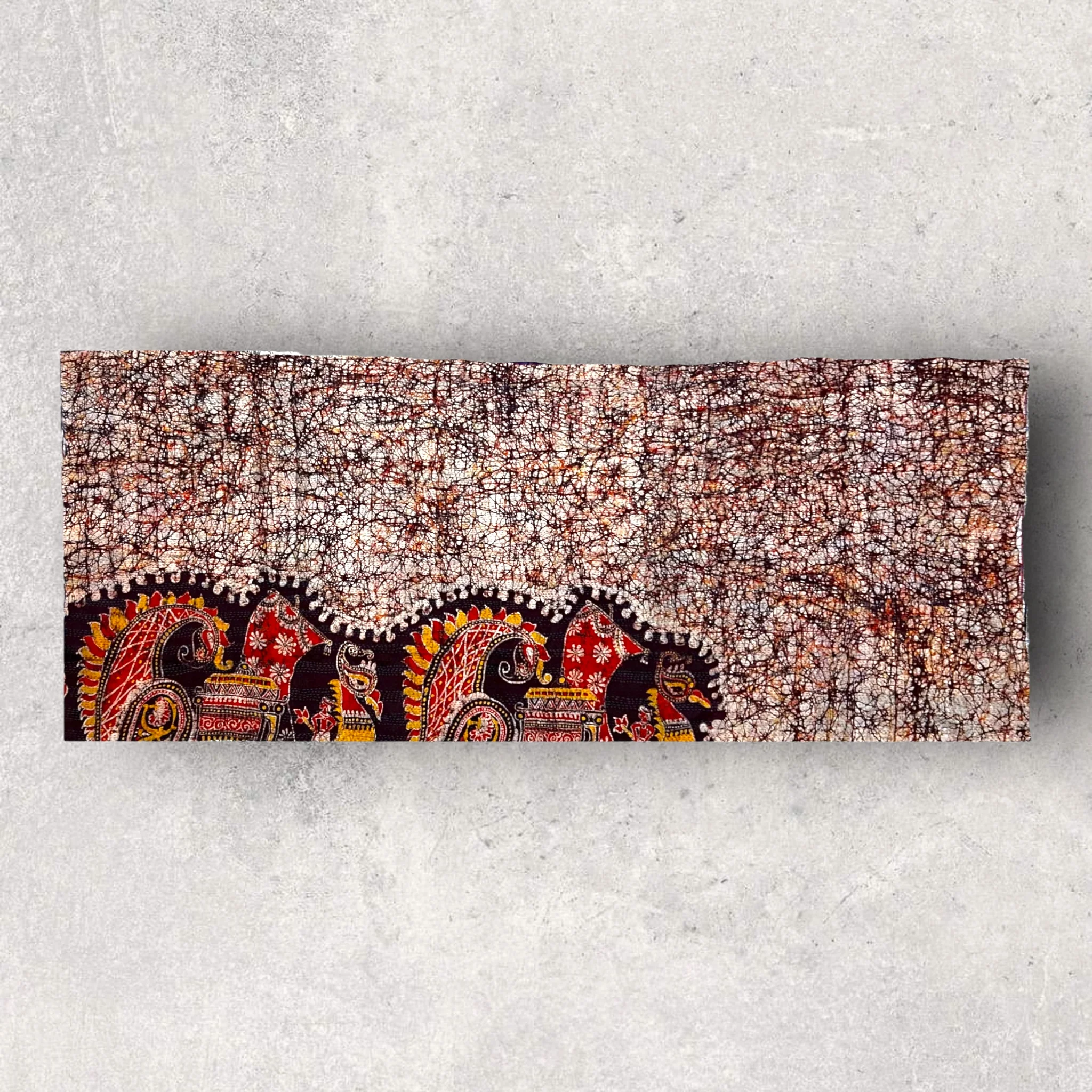 Silk Patchwork Kantha Vintage Scarf - Image 3